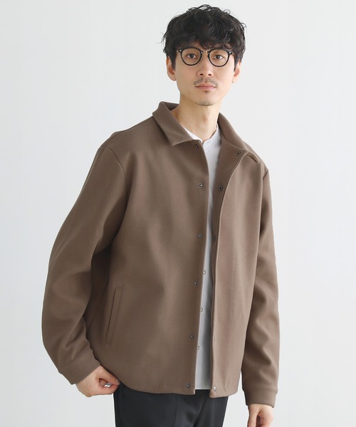 THE CASUAL（カジュアル）の「ルーズベーシックメルトンコーチジャケット（ブルゾン・メンズ・ブラウン/チャコールグレー/モカ/ブラック/グレー/ブルーグレー/オフホワイト/ネイビー・L/M/XL/S）」の7枚目の写真