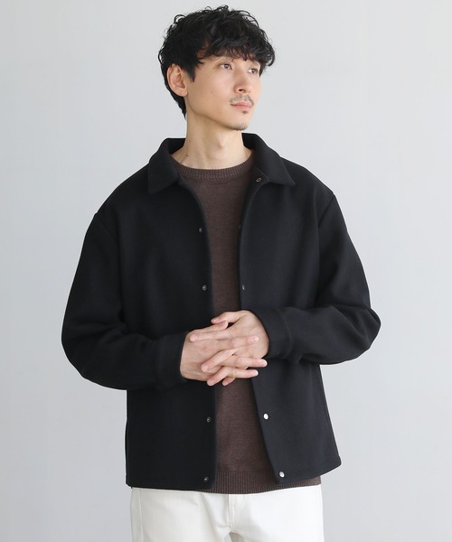THE CASUAL（カジュアル）の「ルーズベーシックメルトンコーチジャケット（ブルゾン・メンズ・ブラウン/チャコールグレー/モカ/ブラック/グレー/ブルーグレー/オフホワイト/ネイビー・L/M/XL/S）」の15枚目の写真