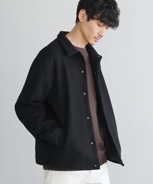 THE CASUAL（カジュアル）の「ルーズベーシックメルトンコーチジャケット（ブルゾン・メンズ・ブラウン/チャコールグレー/モカ/ブラック/グレー/ブルーグレー/オフホワイト/ネイビー・L/M/XL/S）」の16枚目の写真