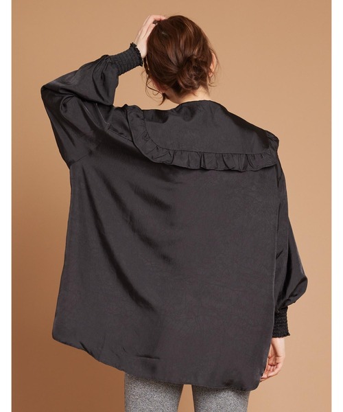 Little sunny bite（リトルサニーバイト）の「Sailor collar blouse（シャツ/ブラウス・レディース・ブラック/ホワイト/ピンク/オレンジ・FREE）」の8枚目の写真
