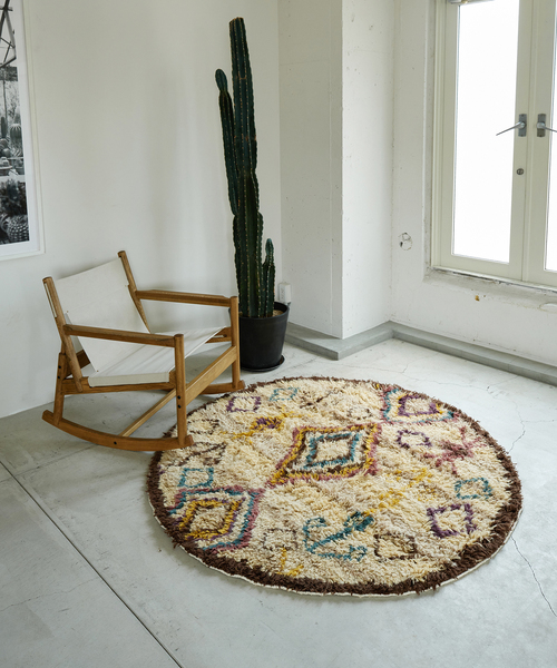 タグ付き！ジャーナルスタンダードファニチャーラウンドラグ JOURNAL STANDARD FURNITURE ジャーナルスタンダード