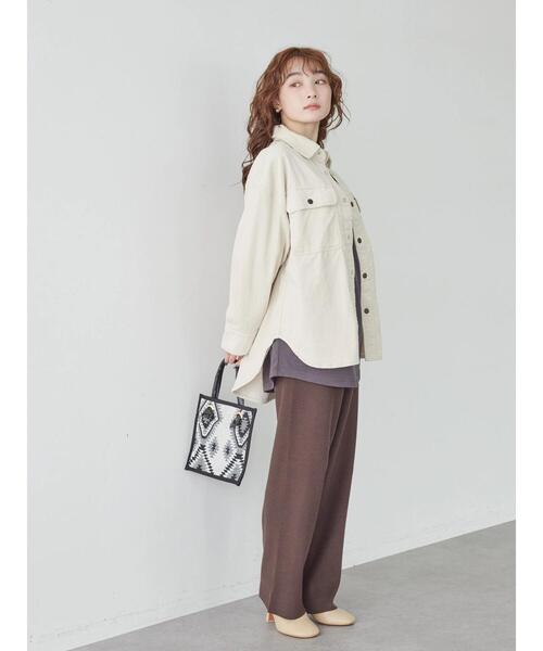 AMERICAN HOLIC（アメリカンホリック）の「リブニットパンツ（その他パンツ・レディース・ブラウン/ブラック・M/S/L）」の10枚目の写真