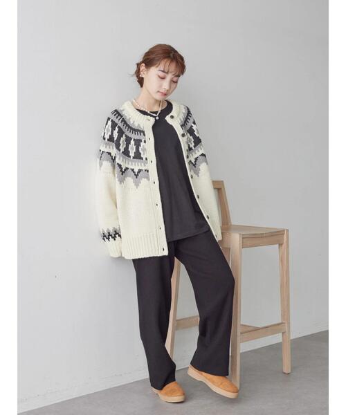 AMERICAN HOLIC（アメリカンホリック）の「リブニットパンツ（その他パンツ・レディース・ブラウン/ブラック・M/S/L）」の18枚目の写真