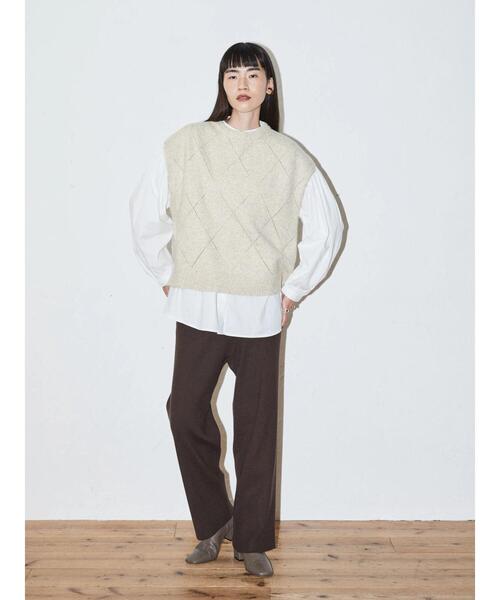 AMERICAN HOLIC（アメリカンホリック）の「リブニットパンツ（その他パンツ・レディース・ブラウン/ブラック・M/S/L）」の21枚目の写真