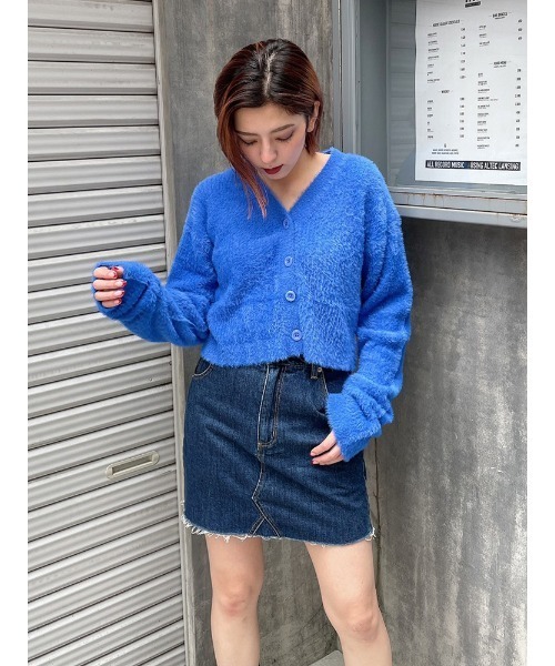 ENVYM(アンビー)の「トラピゾイドミニSK(スカート・レディース・ベージュ/ブルー/グレー・MEDIUM/SMALL)」の22枚目の写真