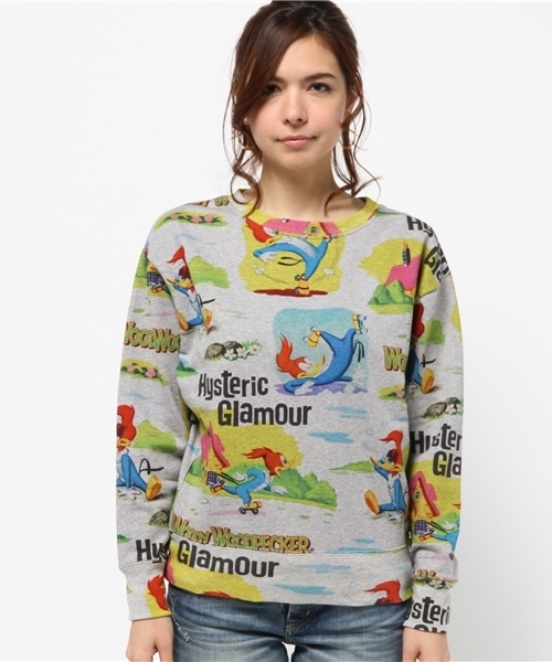 HYSTERIC GLAMOUR(ヒステリックグラマー)の「WW/ROLLER SKATING総柄 SW(スウェット・レディース・その他2・FREE)」の2枚目の写真