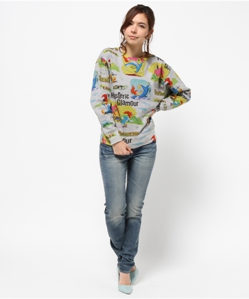 HYSTERIC GLAMOUR(ヒステリックグラマー)の「WW/ROLLER SKATING総柄 SW(スウェット・レディース・その他2・FREE)」の5枚目の写真