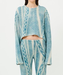 TheOpen Product | 【TheOpen Product】CABLE KNITTING GRAPHIC SWEATSHIRT(スウェット)