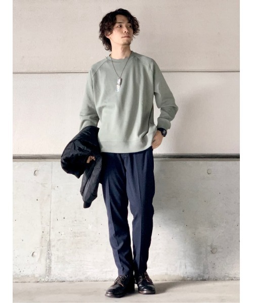 BACK NUMBER(バックナンバー)の「【BACK NUMBER】裏シャギークルースウェット(スウェット・メンズ・オリーブ/ブラック/オフホワイト/ブルー・L/S/M/XL)」の16枚目の写真
