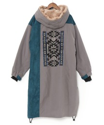 アミナ　【チャイハネ】チレットMEN'Sコート　グリーン　ロングコート アミナ 【チャイハネ】チレットMEN'Sコート グリーン ロング