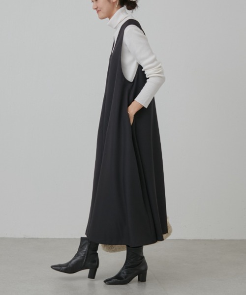 BEARDSLEY（ビアズリー）の「〈シーズンレス〉ジャンパースカート（ワンピース・レディース・ブラック・0/1）」の7枚目の写真