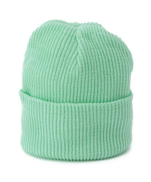 Another Edition（アナザーエディション）の「リブアクリルコットンニットキャップ/AE RIB A/C KINT CAP◆（ニットキャップ/ビーニー・レディース・ホワイト/グレー/ライム/ネイビー・フリー）」の9枚目の写真