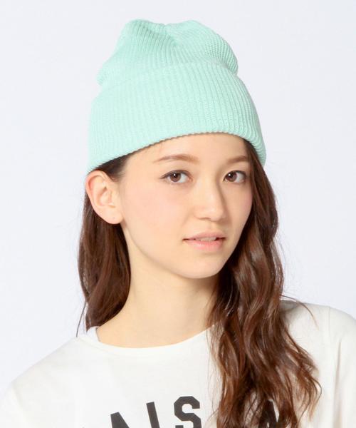 Another Edition（アナザーエディション）の「リブアクリルコットンニットキャップ/AE RIB A/C KINT CAP◆（ニットキャップ/ビーニー・レディース・ホワイト/グレー/ライム/ネイビー・フリー）」の10枚目の写真