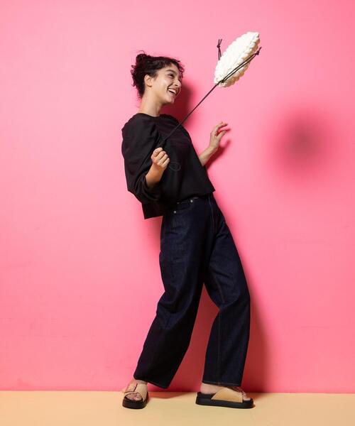 CITEN(シテン)の「<CITEN>バルーン デニム(デニムパンツ・レディース・ライトブルー/ネイビー・S/M)」の7枚目の写真