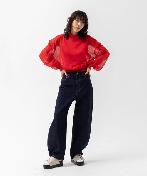 CITEN(シテン)の「<CITEN>バルーン デニム(デニムパンツ・レディース・ライトブルー/ネイビー・S/M)」の19枚目の写真