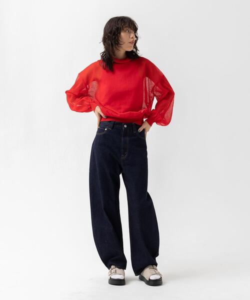 CITEN(シテン)の「<CITEN>バルーン デニム(デニムパンツ・レディース・ライトブルー/ネイビー・S/M)」の20枚目の写真