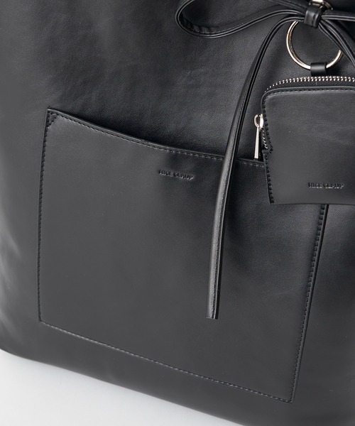 ZOZO限定商品】ミニポーチ付きフェイクレザートートバック（トート