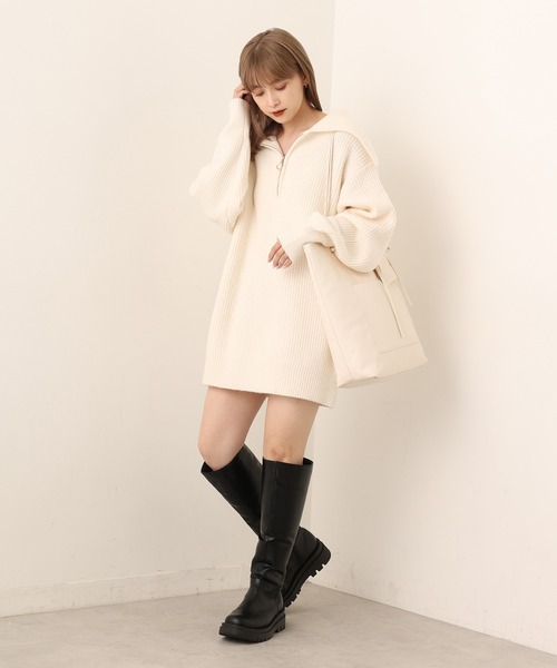 ZOZO限定商品】ミニポーチ付きフェイクレザートートバック（トート