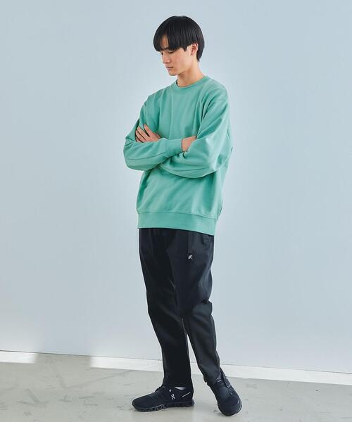 green label relaxing(グリーンレーベルリラクシング)の「ソフトスウェット クルーネック 長袖(スウェット・メンズ・イエロー/ネイビー/ホワイト/ライム・L/M/S/XL)」の6枚目の写真