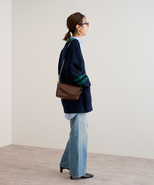 FRAMeWORK（フレームワーク）の「レタードカーディガン（カーディガン/ボレロ・レディース・スミクロ/ネイビー・FREE）」の5枚目の写真