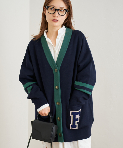 FRAMeWORK（フレームワーク）の「レタードカーディガン（カーディガン/ボレロ・レディース・スミクロ/ネイビー・FREE）」の14枚目の写真