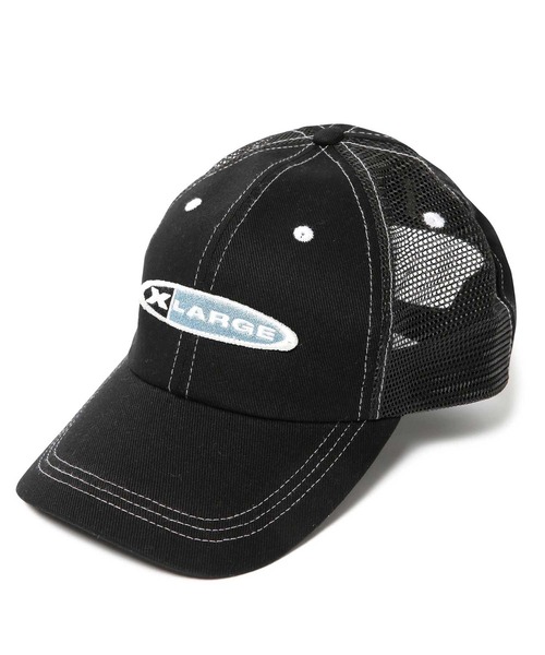 XLARGE（エクストララージ）の「OVAL LOGO MESH CAP（キャップ・メンズ・ベージュ/オリーブ/ブラック・ONE SIZE）」の2枚目の写真