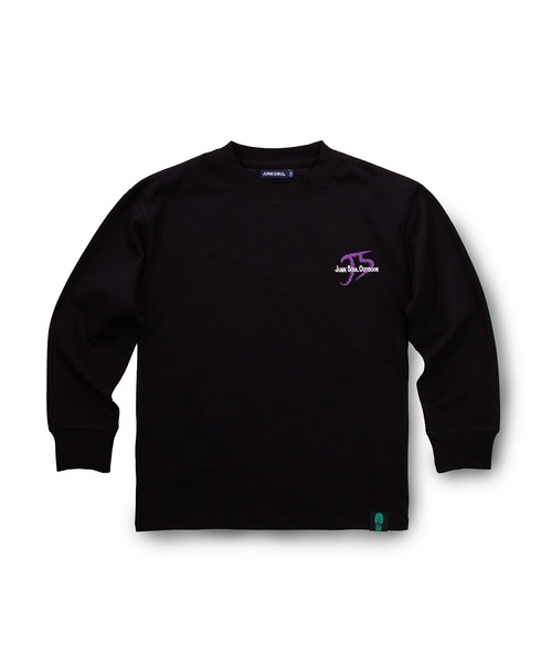 JUNKSOUL(ジャンクソウル)の「100%コットン カラフルTAKIBIトライアングル ロングTシャツ(M4)(Tシャツ/カットソー・キッズ・ライム/ブラック・100/110/120/130/140/150/160)」の4枚目の写真