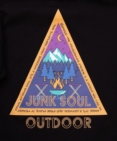 JUNKSOUL(ジャンクソウル)の「100%コットン カラフルTAKIBIトライアングル ロングTシャツ(M4)(Tシャツ/カットソー・キッズ・ライム/ブラック・100/110/120/130/140/150/160)」の7枚目の写真