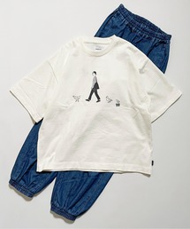 ARCH & LINE（アーチアンドライン）の「オーガニックコットン 半袖プリントTシャツ OG COTTON WALK DAYS TEE（Tシャツ/カットソー）」