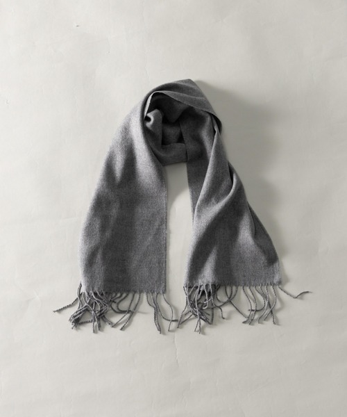 NYLAUS（ナイラス）の「ジャパンメイド カシミアタッチ マフラー（マフラー・メンズ・ブラック/グレー/ホワイト/その他1/その他2/ベージュ・FREE）」の4枚目の写真