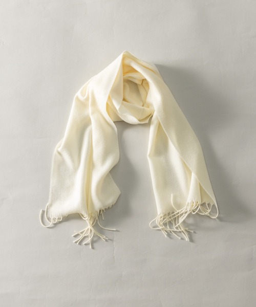 NYLAUS（ナイラス）の「ジャパンメイド カシミアタッチ マフラー（マフラー・メンズ・ブラック/グレー/ホワイト/その他1/その他2/ベージュ・FREE）」の2枚目の写真