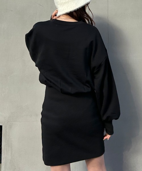 INGNI（イング）の「胸ロゴチュニックワンピース（チュニック・レディース・グレー/アイボリー/ブラック・M）」の13枚目の写真