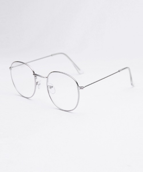 Futier land（フューティアランド）の「スリムフレームラウンド伊達メガネ（メガネ・レディース・ゴールド/ブラック/シルバー・FREE）」の22枚目の写真