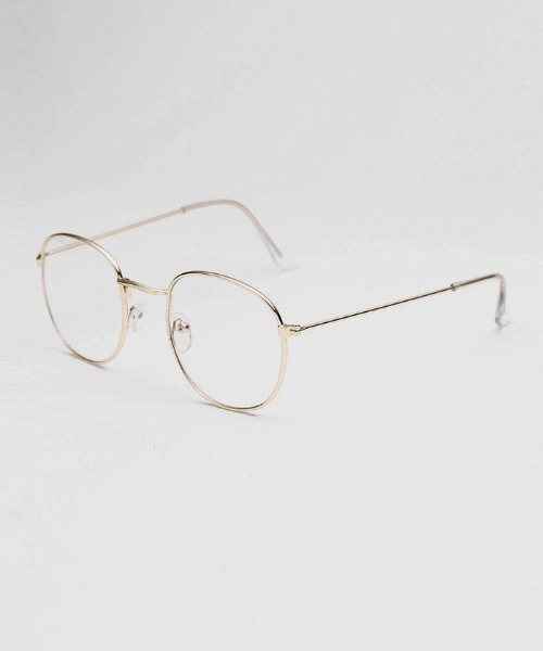 Futier land（フューティアランド）の「スリムフレームラウンド伊達メガネ（メガネ・レディース・ゴールド/ブラック/シルバー・FREE）」の9枚目の写真