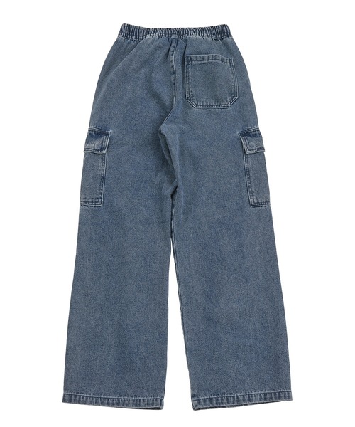 PUNYUS（プニュズ）の「デニムカーゴパンツ（デニムパンツ・レディース・ブラック/ライトブルー・1/2/3/4）」の16枚目の写真