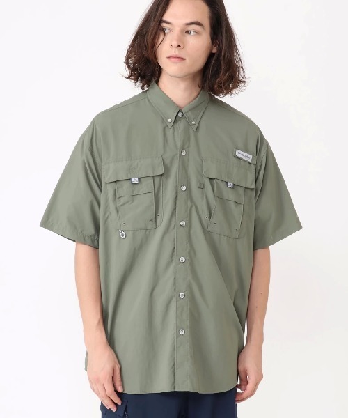 Columbia（コロンビア）の「【Columbia】BAHAMA II S/S SHIRT（シャツ/ブラウス・メンズ・ブラック/ホワイト/モスグリーン/ライトグレー/ライトブルー・LARGE/MEDIUM/SMALL）」の4枚目の写真