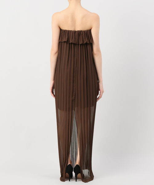 L’Appartement（アパルトモン）の「LOYD/FORD PLEATED DRESS◆（ワンピース・レディース・ブラウン・FREE）」の4枚目の写真