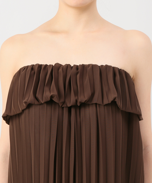 L’Appartement（アパルトモン）の「LOYD/FORD PLEATED DRESS◆（ワンピース・レディース・ブラウン・FREE）」の8枚目の写真