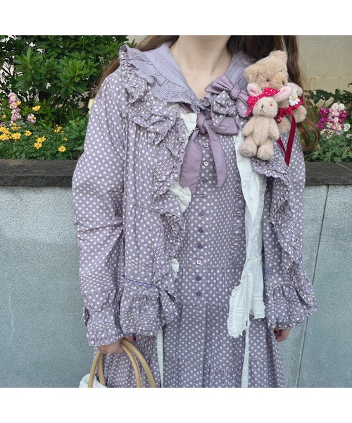 美品✨ピンクハウス ワンピース ロング セーラー 花柄 ウエストリボン セーラーカラーワンピース（ワンピース）｜PINK HOUSE（ピンク