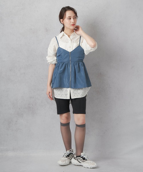 Lull(ルル)の「【Lull / ルル】今なら即納★!ピンタックバイカーショーツ(その他パンツ・レディース・ブラック/グレー・ONESIZE)」の13枚目の写真