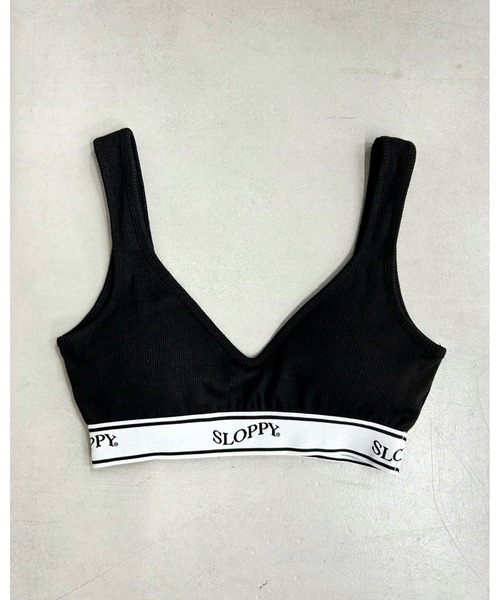 WHO'S WHO gallery(フーズフーギャラリー)の「SLOPPY ラインゴムブラレット(タンクトップ・レディース・ライトグレー/ブラック/オフホワイト・FREE)」の3枚目の写真