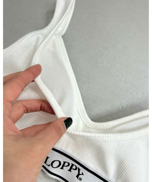 WHO'S WHO gallery(フーズフーギャラリー)の「SLOPPY ラインゴムブラレット(タンクトップ・レディース・ライトグレー/ブラック/オフホワイト・FREE)」の8枚目の写真
