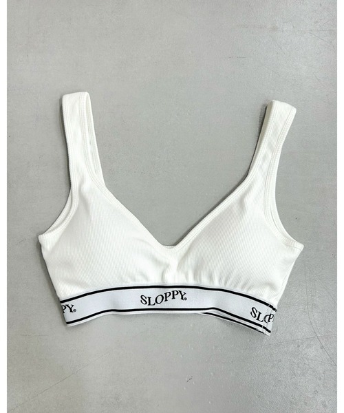 WHO'S WHO gallery(フーズフーギャラリー)の「SLOPPY ラインゴムブラレット(タンクトップ・レディース・ライトグレー/ブラック/オフホワイト・FREE)」の7枚目の写真