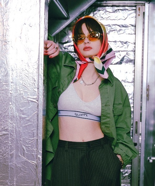 WHO'S WHO gallery(フーズフーギャラリー)の「SLOPPY ラインゴムブラレット(タンクトップ・レディース・ライトグレー/ブラック/オフホワイト・FREE)」の9枚目の写真