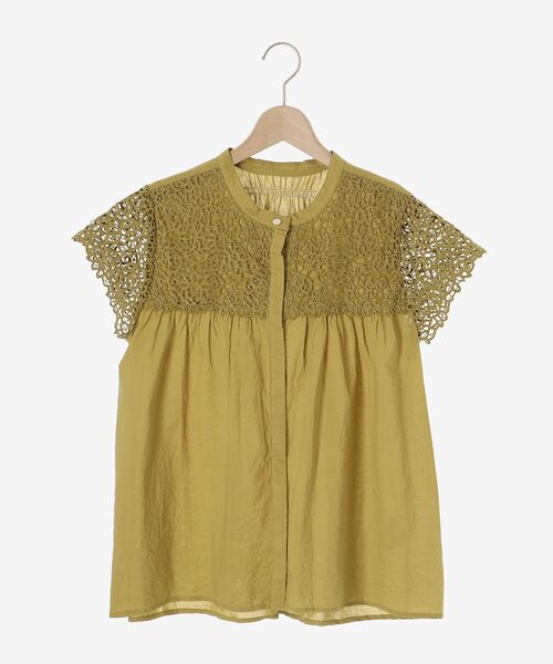 le.coeur blanc（ルクールブラン）の「エンブロイダリーレースフレンチブラウス（シャツ/ブラウス・レディース・ブラック/オフホワイト/イエロー・38）」の22枚目の写真