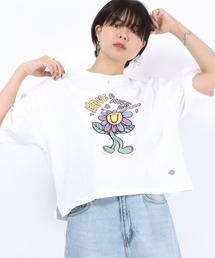 Dickies（ディッキーズ）イラストグラフィックプリント ワイドシルエット クロップドTシャツ レディース/半袖