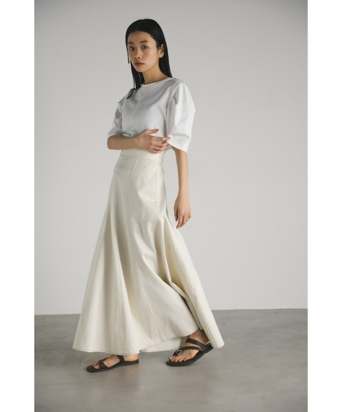 STYLEMIXER（スタイルミキサー）の「タックスリーブT（Tシャツ/カットソー・レディース・ライトベージュ/グリーン/ブラック/ホワイト・FREE）」の8枚目の写真