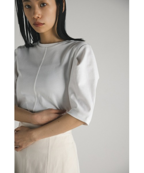 STYLEMIXER（スタイルミキサー）の「タックスリーブT（Tシャツ/カットソー・レディース・ライトベージュ/グリーン/ブラック/ホワイト・FREE）」の10枚目の写真