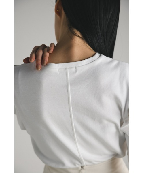 STYLEMIXER（スタイルミキサー）の「タックスリーブT（Tシャツ/カットソー・レディース・ライトベージュ/グリーン/ブラック/ホワイト・FREE）」の12枚目の写真