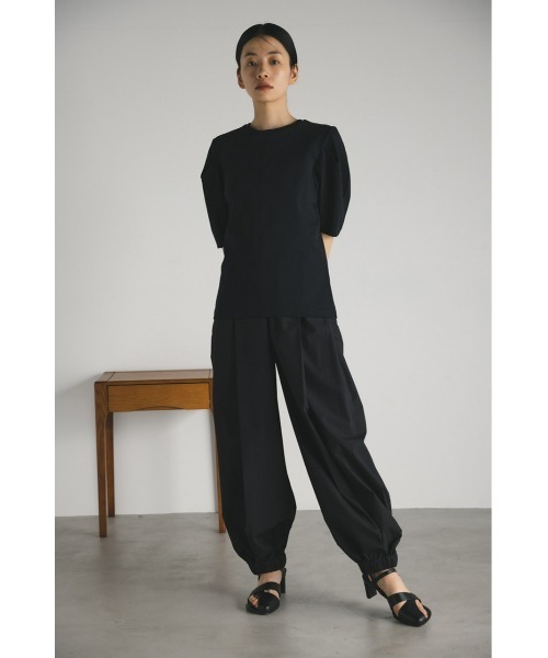 STYLEMIXER（スタイルミキサー）の「タックスリーブT（Tシャツ/カットソー・レディース・ライトベージュ/グリーン/ブラック/ホワイト・FREE）」の14枚目の写真